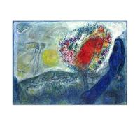 LHHJF LJHFA Marc Chagall Impressionniste Affiche Rétro Art Mural Marc Chagall Peinture sur Toile Et Impressions pour La Maison Salon Décor Photo 50x70cm sans Cadre