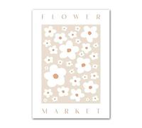 LHHJF LJHFA Marché aux Fleurs Esthétique Affiche Vintage Art Mural et Impressions Marché aux Fleurs Peinture sur Toile Maison Moderne Salon Décor Photo 50x70cm sans Cadre