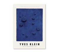 LHHJF LJHFA Néoréalisme Affiche d’Exposition Yves Klein Art Mural Abstrait Bleu Peinture et estampes sur Toile Yves Klein Décoration intérieure 40x60cm sans Cadre