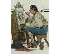 LHHJF LJHFA Norman Rockwell Affiches Samedi Soir Magazine Illustration Art Mural Rétro Toile Peinture Et Impressions Décoration Intérieure Photo 40x60cmx1 sans Cadre