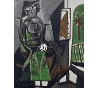 LHHJF LJHFA Pablo Picasso Affiche Vintage《Femme Près D’Une Fenêtre》Art Mural Pablo Picasso Peinture sur Toile Et Impressions Nordique Home Decor Photo 50x70cm sans Cadre