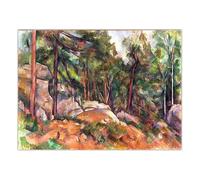 LHHJF LJHFA Paul Cézanne Affiche Forêt Paysage Art Mural Paul Cézanne Toile Peinture Et Impressions Nordic Home Salon Décor Photo 40x60cm sans Cadre
