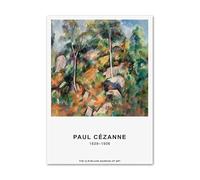 LHHJF LJHFA Paul Cézanne Vintage Ville Nordique Affiche Nature Paysage Art Mural Paul Cézanne Toile Peinture et Impressions Décoration d’intérieur Photos 40x60cm sans Cadre