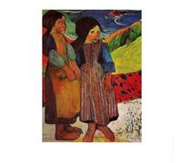 LHHJF LJHFA Paul Gauguin Affiche Campagne Vie Paysage Art Mural Paul Gauguin Toile Peinture Et Impressions Nordique Home Decor Photo 50x70cmx1 sans Cadre
