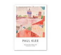 LHHJF LJHFA Paul Klee Exposition Affiche Surréalisme Abstrait Art Mural Paul Klee Peinture sur Toile Et Impressions Maison Salon Décor Photo 50x70cm sans Cadre