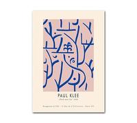 LHHJF LJHFA Paul Klee Ligne d’Affiches Minimaliste Art Mural de Style Abstrait Peinture et gravures sur Toile de Paul Klee Tableau de décoration intérieure Nordique 40x60cm sans Cadre