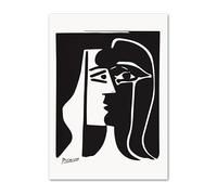 LHHJF LJHFA Picasso Lignes d’Affiches Simples Art Mural Abstrait Peinture sur Toile Picasso Peinture et Impressions Décoration intérieure Moderne 40x60cmx1 sans Cadre