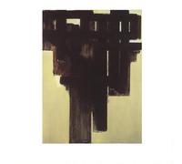 LHHJF LJHFA Pierre Soulages Affiche De L’Exposition Pierre Soulages Art Mural Abstrait Pierre Soulages Peinture sur Toile Et Impressions Décoration D’intérieur Photo 40x60cm sans Cadre