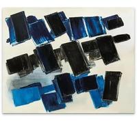 LHHJF LJHFA Pierre Soulages Affiche Minimaliste Ligne Noir Art Mural Pierre Soulages Peinture sur Toile Et Impressions Nordique Home Decor Photo 40x60cm sans Cadre