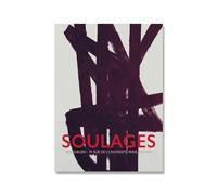 LHHJF LJHFA Pierre Soulages Affiche Nordique Noir Ligne Idéale Art Mural Abstrait Pierre Soulages Peinture sur Toile Et Impressions Décoration D’intérieur Photo 40x60cm sans Cadre