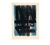 LHHJF LJHFA Pierre Soulages Affiches abstraites Noir Amorphe Art Mural Pierre Soulages Peinture sur Toile Et Impressions Nordique Décoration D’intérieur Photo 40x60cm sans Cadre