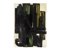 LHHJF LJHFA Pierre Soulages Affiches minimalistes Ligne Noire Art Mural Pierre Soulages Peinture et Impressions sur Toile Décoration intérieure Moderne Photos 40x60cm sans Cadre
