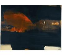 LHHJF LJHFA Pierre Soulages Affiches minimalistes Noir Ligne idéale Art Mural Pierre Soulages Peinture sur Toile Et Impressions Décoration D’intérieur Photo 40x60cm sans Cadre