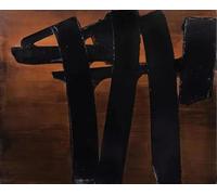 LHHJF LJHFA Pierre Soulages Affiches minimalistes Noir Ligne idéale Art Mural Pierre Soulages Peinture sur Toile Et Impressions Décoration D’intérieur Photo 40x60cm sans Cadre