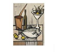LHHJF LJHFA Poster rétro de Buffet Bernard Esthétique Nature Morte Peinture Murale Bernard Buffet Peinture et estampes Décoration intérieure 40x60cm sans Cadre