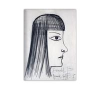 LHHJF LJHFA Poster Vintage Bernard Buffet《Annabel》Œuvre Murale Bernard Buffet Peinture et gravures Décoration du Salon Maison 40x60cm sans Cadre