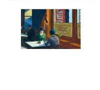 LHHJF LJHFA Poster Vintage d’Edward Hopper Vie Peinture sur Toile de Paysage Edward Hopper Art Mural et gravures Décoration Moderne 50x70cm sans Cadre
