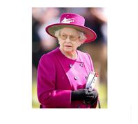 LHHJF LJHFA Reine Elizabeth II Affiche Aquarelle Art Mural Moderne Reine Elizabeth II Peinture sur Toile Et Impressions Décoration Intérieure Photo Murale 50x70cm sans Cadre