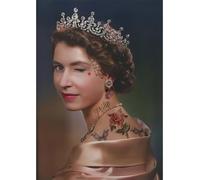 LHHJF LJHFA Reine Elizabeth II Memorial Poster Portrait Art mural Reine Elizabeth II Peinture Sur Toile Et Impressions Nordique Home Decor Photo 50x70cm Sans Cadre