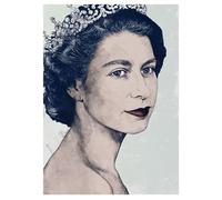 LHHJF LJHFA Reine Elizabeth II Memorial Poster Portrait Art mural Reine Elizabeth II Peinture Sur Toile Et Impressions Nordique Home Decor Photo 50x70cm Sans Cadre