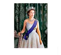 LHHJF LJHFA Reine Elizabeth II Portrait Affiche Vintage Art Mural Reine Elizabeth II Peinture Sur Toile Et Impressions Moderne Décoration D’intérieur Photo 50x70cm Sans Cadre
