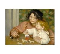LHHJF LJHFA Rétro Pierre Auguste Renoir Poster Fille Art Mural Pierre Auguste Renoir Peinture sur Toile Et Impressions Nordique Home Decor Photo 40x60cmx1 sans Cadre