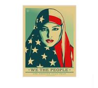 LHHJF LJHFA Shepard Fairey Posters We The People Canvas Painting Vintage Wall Art Shepard Fairey Impressions pour Salon Home Decor Pictures 40x60cm No Frame
