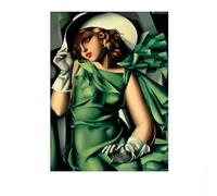 LHHJF LJHFA Tamara De Lempicka Affiche Moderne Vintage Femmes Art Mural Tamara De Lempicka Impressions Et Toile Peinture Décoration D’intérieur Photo 40x60cm sans Cadre