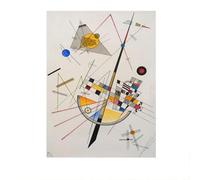 LHHJF LJHFA Wassily Kandinsky Affiche Géométrie Abstraite Art Mural Wassily Kandinsky Peinture sur Toile Et Impressions Maison Salon Décor Photo 40x60cm sans Cadre