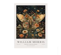 LHHJF LJHFA William Morris Affiches Animal Papillon Plante Toile Peinture William Morris Vintage Art Mural Et Impressions Home Decor Photo 40x60cmx1 sans Cadre