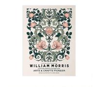LHHJF LJHFA William Morris Vintage Posters Feuille Fleur Toile Peinture William Morris Art Mural Et Impressions Maison Salon Décor Photo 40x60cmx1 sans Cadre