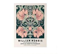 LHHJF LJHFA William Morris Vintage Posters Feuille Fleur Toile Peinture William Morris Art Mural Et Impressions Maison Salon Décor Photo 40x60cmx1 sans Cadre