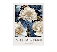 LHHJF LJHFA William Morris Vintage Posters Feuille Fleur Toile Peinture William Morris Art Mural Et Impressions Maison Salon Décor Photo 40x60cmx1 sans Cadre