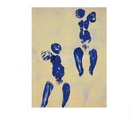 LHHJF LJHFA Yves Klein Affiche Exposition Bleu Abstrait Art Mural Yves Klein Peinture sur Toile Et Impressions Maison Salon Décor Photos 40x60cm sans Cadre