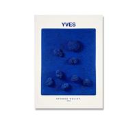 LHHJF LJHFA Yves Klein Affiche Exposition Bleu Monochrome Art Mural Yves Klein Peinture sur Toile Et Impressions Maison Salon Décor Photo 40x60cm sans Cadre