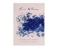 LHHJF LJHFA Yves Klein Affiche Simple Abstrait Bleu Art Mural Yves Klein Peinture sur Toile Et Impressions Maison Nordique Salon Décor Photos 50x70cm sans Cadre