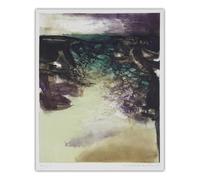 LHHJF LJHFA Zao WOU Ki Vintage Poster《Canto Pisan, 1972》Art Mural Zao WOU Ki Peinture sur Toile et Impressions pour la Maison Salon Décor Photo 40x60cmx1 sans Cadre