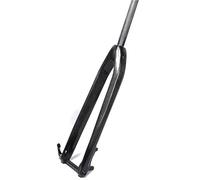 LHHL 1-1/8" 26/27.5/29 Pouces Rigide Frein À Disque VTT Fourche 15x100mm Fibre De Carbone Fourche 28.6mm sans Filetage Tube Droit Vélo De Montagne Fourche Avant (Color : Black, Size : 27.5")