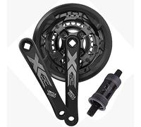 LHHL 170mm Cône Carré Pédalier VTT Alliage D'aluminium Pédalier Vélo De Montagne 24-34-42T Étroit Large Triple Rond Plateau Pédaliers avec BB