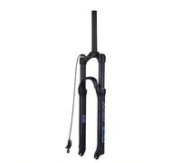 LHHL 26 27,5 29 Air VTT Fourche à Suspension Réglage du Rebond 28.6mm QR 9mm Voyage 120mm Verrouillage à Distance Fourches VTT Ultra-léger Choc gaz Vélo XC(Black A,29inch)