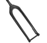 LHHL 29" Pouces Vélo De Montagne Fibre De Carbone Fourche Rigide 1-1/8" Tube Conique Fourche Avant VTT Frein À Disque Fourche À Vélo avec Axe Traversant 15X110mm (Color : Black Glossy, Size : 29")