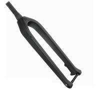 LHHL 29" Pouces Vélo De Montagne Fibre De Carbone Fourche Rigide 1-1/8" Tube Conique Fourche Avant VTT Frein À Disque Fourche À Vélo avec Axe Traversant 15X110mm (Color : Black Matte, Size : 29")