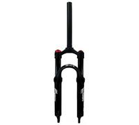LHHL Fourche À Suspension BMX 20 Pouces 24 Pouces Fourche Pneumatique pour Vélo Montagne 1-1/8 Droit Frein À Disque VTT QR 9mm Voyage 80mm HL RL pour Vélo Pliant 1780g(Black-HL,24'')