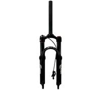 LHHL Fourche À Suspension BMX 20 Pouces 24 Pouces Fourche Pneumatique pour Vélo Montagne 1-1/8 Droit Frein À Disque VTT QR 9mm Voyage 80mm HL RL pour Vélo Pliant 1780g(Black-RL,24'')