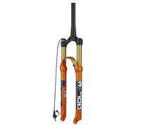 LHHL Fourche À Suspension pour Vélo De Montagne 26/27,5/29 Pouces, 1-1/8 Alliage De Magnésium Léger Fourche À Gaz VTT Épaule (L0) Ligne (RL) Contrôle Course 100mm(B-1,29inch)