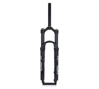 LHHL Fourche À Suspension pour Vélo De Montagne 26/27,5/29pouces, 1-1/8' Alliage De Magnésium Léger Fourche À Gaz VTT Contrôle D'épaule 100mm(Black A,26inch)