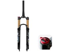 LHHL Fourche À Suspension Vélo 26 27,5 29 Pouces Alliage Magnésium VTT Amortisseur Pneumatique Fourche Avant Vélo Fourche Frein À Disque Voyage 105mm QR 9mm(C,29in)