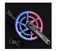 LHHL Pédalier for Vélo De Route 170mm Intégré Creux Manivelle 48-32T 50-34T 52-36T Double Plateau Manivelles 8/9/10/11/12 Vitesses avec BB(Colorfull 170mm,48-32T)