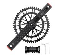 LHHL Pédalier Vélo De Route Creux Intégré Pédalier 170mm Pédalier Vélo De Route 50-34T 53-39T Alliage D'aluminium Plateau,pour 9/10/11 Vitesses avec BB(50-34T)