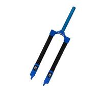 LHHL VTT Fourche À Suspension pour Vélo 24 26 27,5 29 Pouces Carbone 3K Tube Droit 1-1/8" Frein Disque 700g(Blauw,27.5")